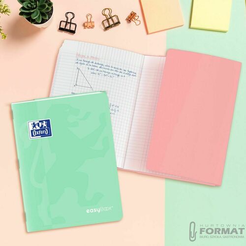 Zeszyt A4 60k w kratkę Oxford PP easybook pastel 11