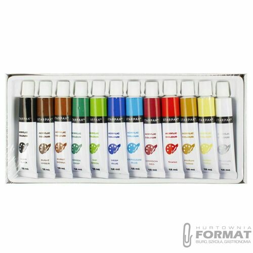 Farba akrylowa Starpak kolor: mix 12ml (520192) 2