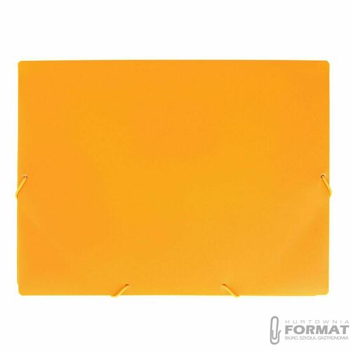 Teczka plastikowa na gumkę z gumką Neon pomarańczowa A4 pomarańczowy Strigo (SF095) 3