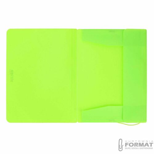Teczka plastikowa na gumkę z gumką Neon zielona A4 zielony Strigo (SF096) 4