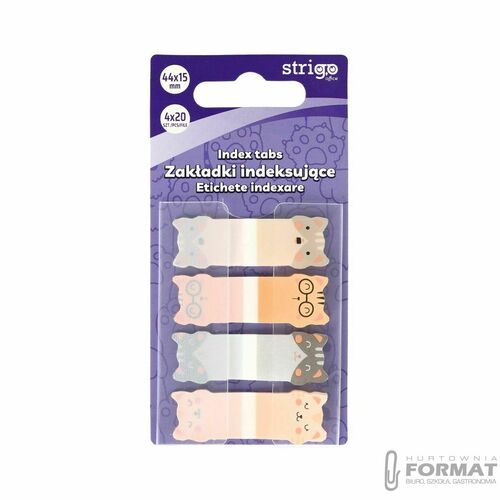 Zakładki indeksujące Strigo kotki 44x15mm 5905658810252 (SSN022) 2
