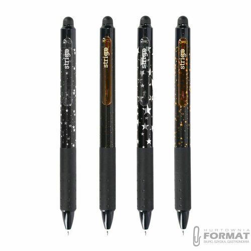 Długopis wymazywalny Strigo GWIAZDY automtyczny 8905658811020 niebieski 0,5mm (SSC403) 3