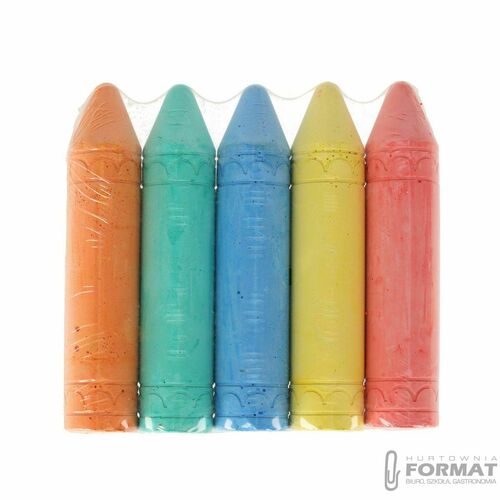 Kreda chodnikowa Strigo JUMBO 5 kolorów mix (SSC411) 5 sztuk 5