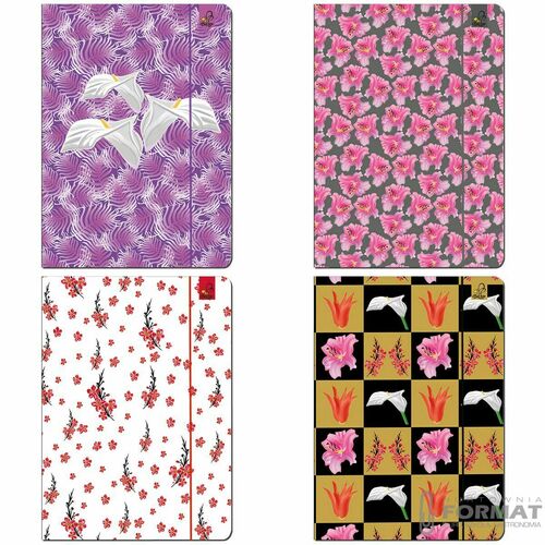 Teczka A4 z gumką Flowers TFLA4 7