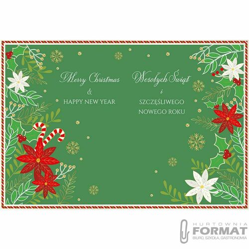 Kartka składana Henry BN SWIATECZNA REKAWICA MERRY CHRISTMAS B6 (5905701480548) 3