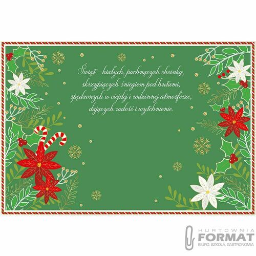 Kartka składana Henry BN SWIATECZNA REKAWICA MERRY CHRISTMAS B6 (5905701480548) 4