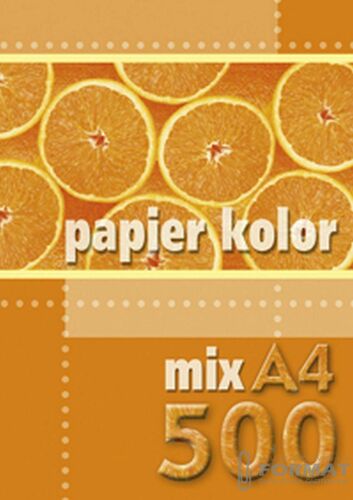 Papier ksero Kreska A4 80g mix 5 kolorów 500kartek 3