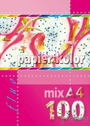 PAPIER KSERO MIX FLUO KRESKA A100 2