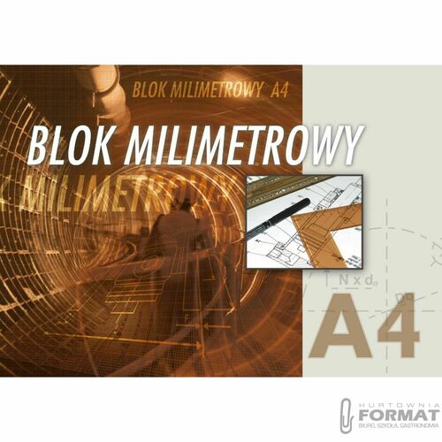 Kreska Blok milimetrowy A4 20 kartek 4