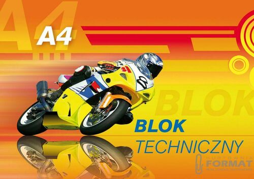 Kreska Blok techniczny Biały A4 3