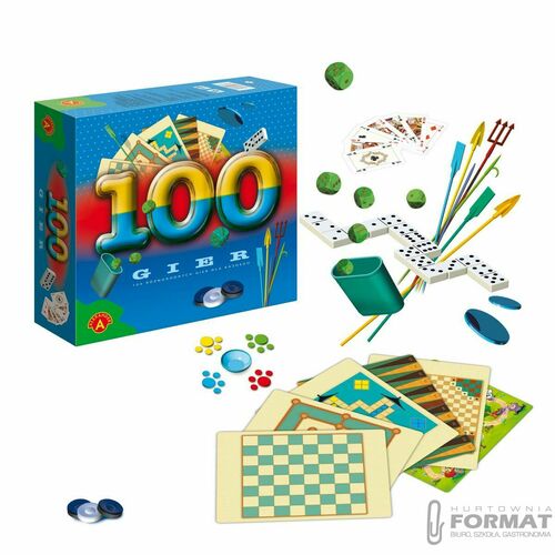 Zestaw 100 GIER PLANSZOWYCH KLASYCZNYCH RODZINNYCH 3