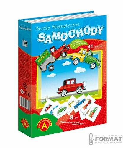 PUZZLE MAGNETYCZNE, UKŁADANKA - SAMOCHODY 2