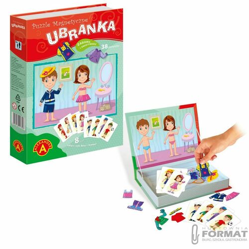 PUZZLE MAGNETYCZNE, UKŁADANKA - UBRANKA 2