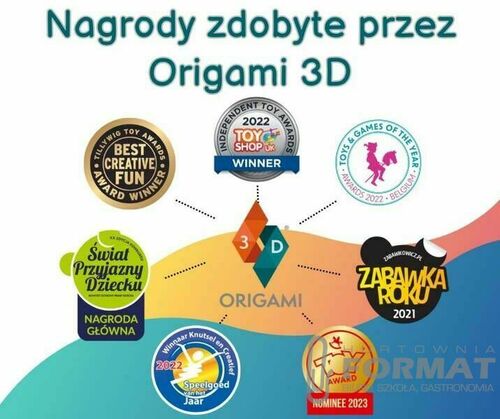 ORIGAMI 3D - ARBUZ / WATERMELON FSC MIX CRE 4