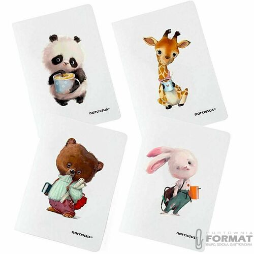 Narcissus Zeszyt PP CUTE A4 kratka 80g kratka 60 k 2