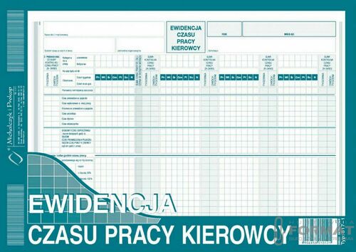 Ewidencja czasu pracy kierowcy A4 817-1 MiP 2