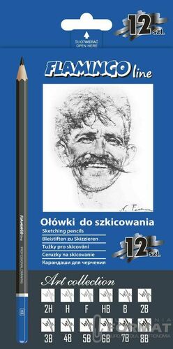 Ołówki profesjonalne techniczne 8B-2H 12 szt. 2