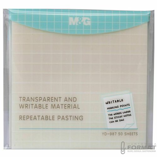 M&G Karteczki samoprzylepne transparentne 76x76mm 2