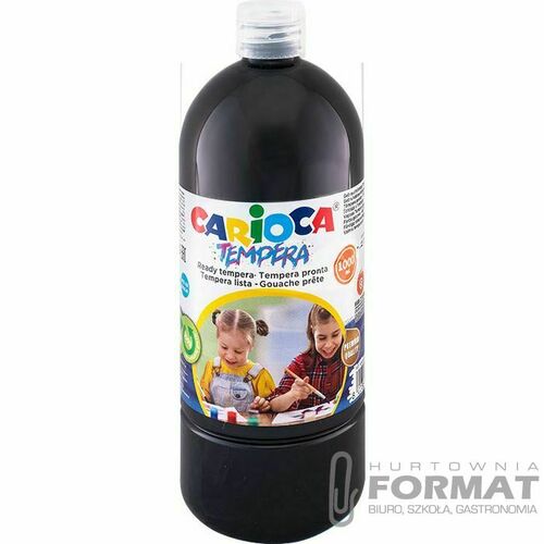 Farba tempera Carioca kolor: czarna 1000ml 1 kolor. 2