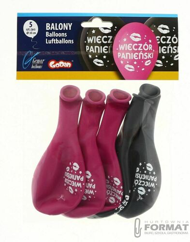 BALONY "WIECZÓR PANIEŃSKI" 5 szt 2