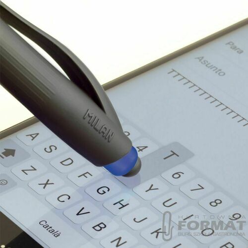 Długopis standardowy Milan P1 Stylus niebieski 3