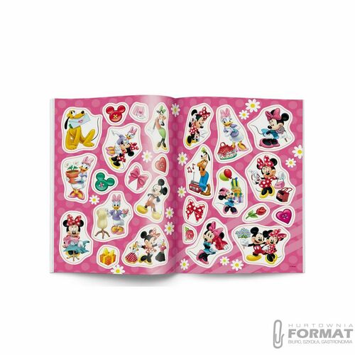 Książka MINNIE. Kolorowanka z naklejkami NA-9114 A 3