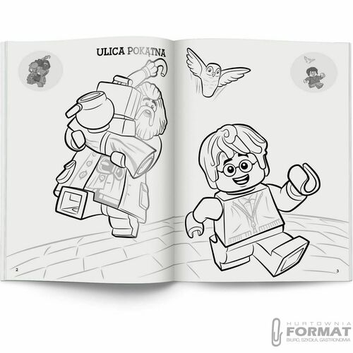 Kolorowanka z naklejkami LEGO Harry Potter NA-6402 2