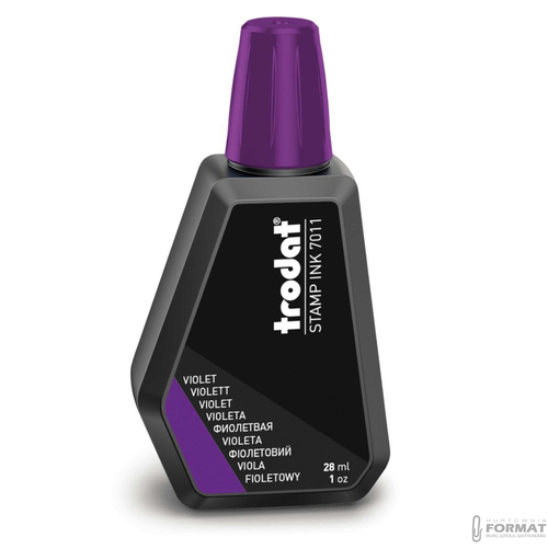 TUSZ DO PIECZĄTEK I STEMPLI TRODAT 28ML FIOLETOWY INK 7011 2