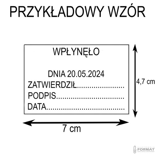 PIECZĄTKA TRODAT 5208 PROFESSIONAL SZKIELETOWA KSIĘGOWA PROJEKT + GUMKA 3