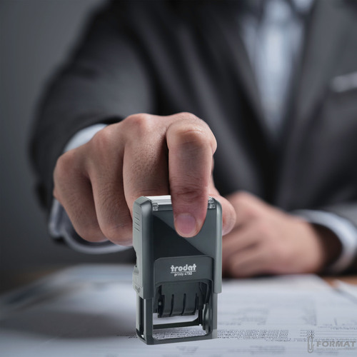 DATOWNIK TRODAT 4750 CYFRA DATA TWÓJ TEKST CZARNY ISO 3