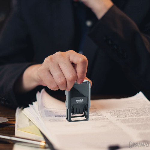 DATOWNIK TRODAT 4750 CYFRA DATA TWÓJ TEKST CZARNY ISO 7