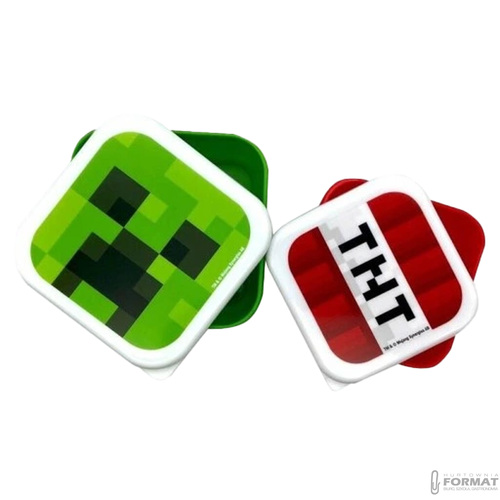 2x POJEMNIK ŚNIADANIÓWKA MINECRAFT - CREEPER & TNT 3