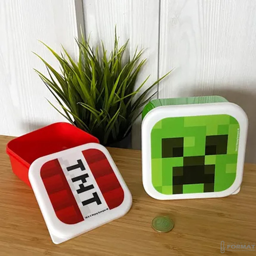 2x POJEMNIK ŚNIADANIÓWKA MINECRAFT - CREEPER & TNT 6