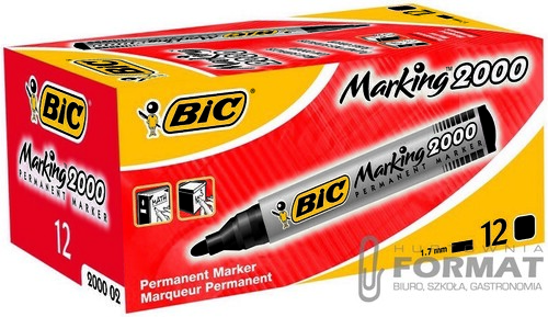 MARKER PERMANENTNY BIC CZARNY OKRĄGŁA KOŃC. 5