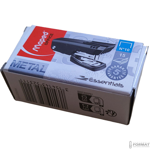 MINI ZSZYWACZ BIUROWY E-3523 METAL ESSENTIALS No10 MAPPED OFFICE 2