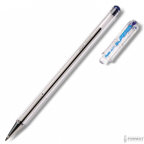 DŁUGOPIS PENTEL SUPERB BK77 0.7mm KOLOR NIEBIESKI ZE SKUWKĄ 5