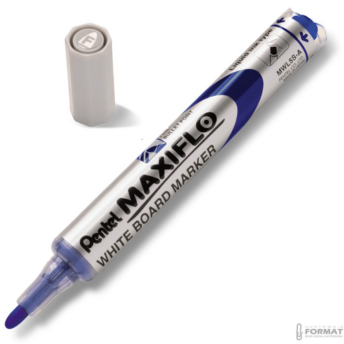 MARKER SUCHOŚCIERALNY PENTEL MAXIFLO NIEBIESKI MWL5S-C DO BIAŁYCH TABLIC 10