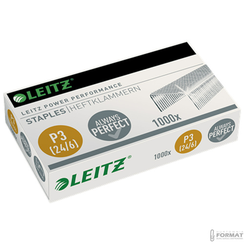 STALOWE ZSZYWKI BIUROWE P3 DO ZSZYWACZA 24 x 6 mm LEITZ 1000 szt. 10
