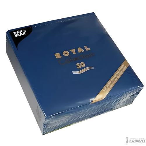 Serwetki 40 x 40 cm Royal 50sztuk Niebieski ciemny 2