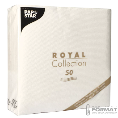 Serwetki 40 x 40 cm Royal 50sztuk Białe 5