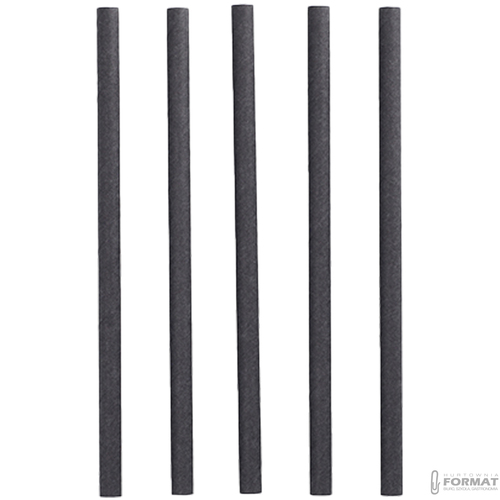 SŁOMKI PAPIEROWE 10mm 21cm 100szt GRUBE RURKI CZARNE DO SHAKÓW NAPOI 3