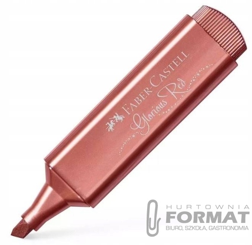 Zakreślacz Faber-Castell metaliczny Czerwony 2
