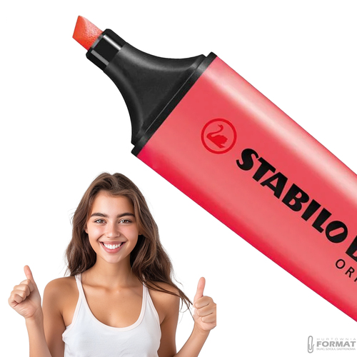 Zakreślacz Stabilo Boss Original 70/40 CZERWONY Do Szkoły Biura 2