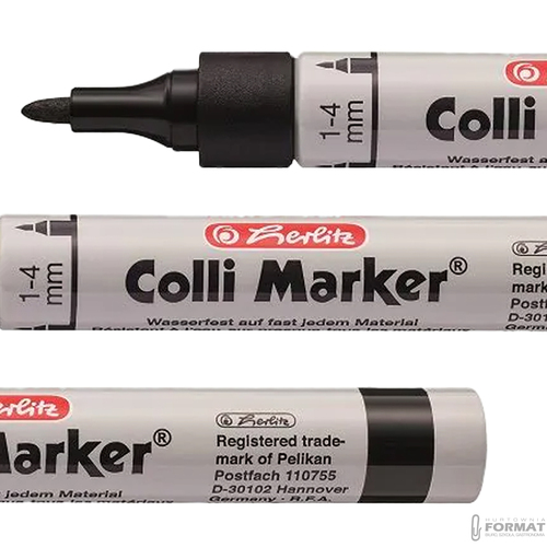 MARKER PERMANENTNY HERLITZ COLLI MARKER CZARNY 4