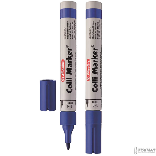 MARKER PERMANENTNY HERLITZ COLLI MARKER NIEBIESKI 4