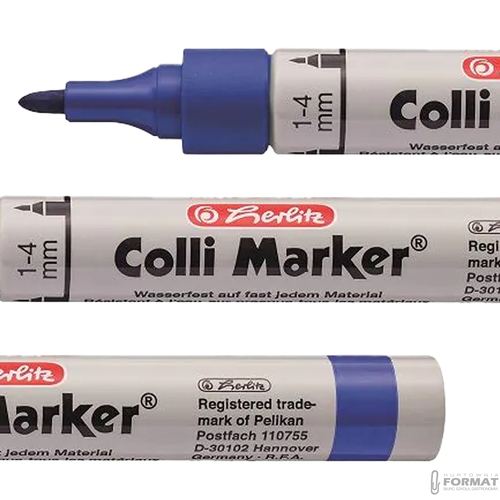 MARKER PERMANENTNY HERLITZ COLLI MARKER NIEBIESKI 5
