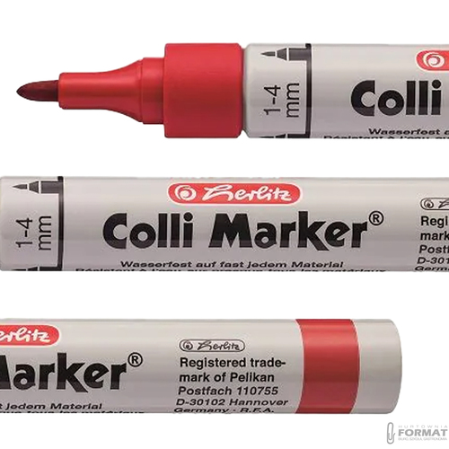 MARKER PERMANENTNY HERLITZ COLLI MARKER CZERWONY 5