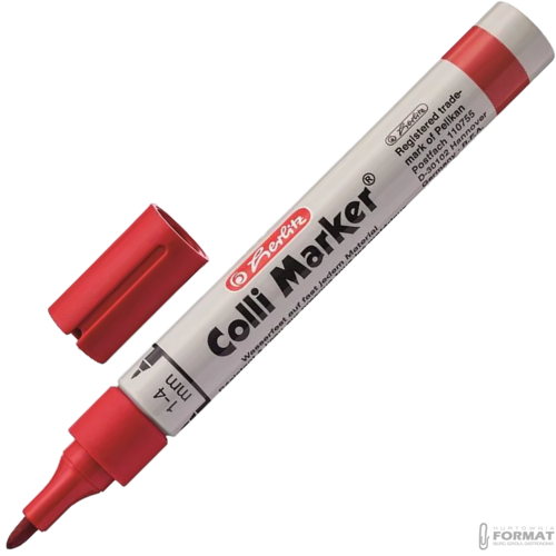 MARKER PERMANENTNY HERLITZ COLLI MARKER CZERWONY 6