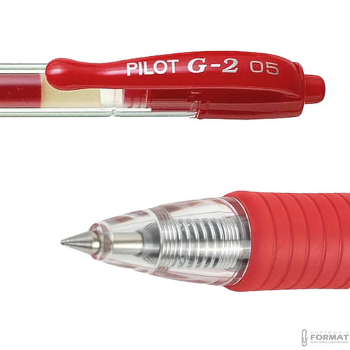 PILOT DŁUGOPIS ŻELOWY G2 CZERWONY 4