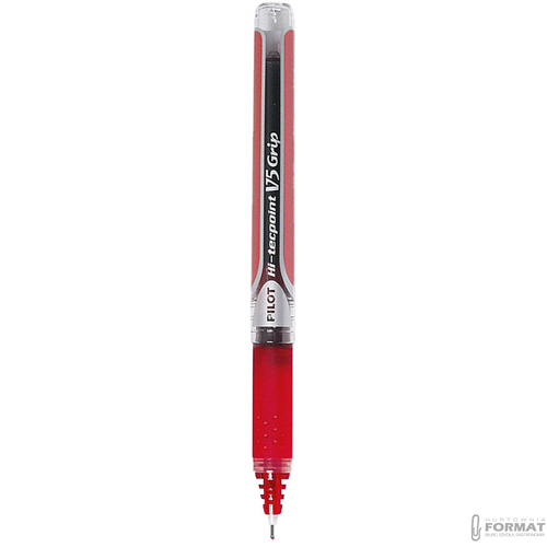 PILOT CIENKOPIS V5 GRIP CZERWONY 3